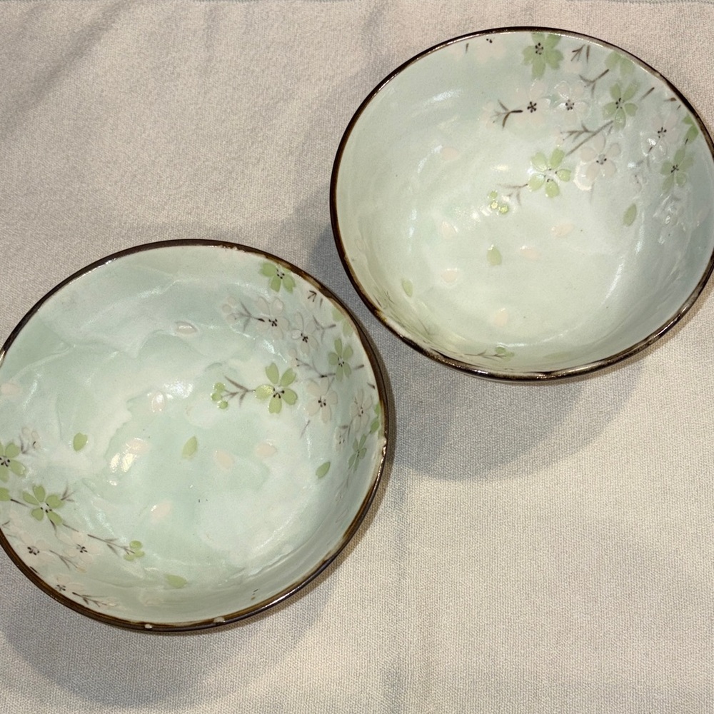 Floral Ceramic Bowls set of 2